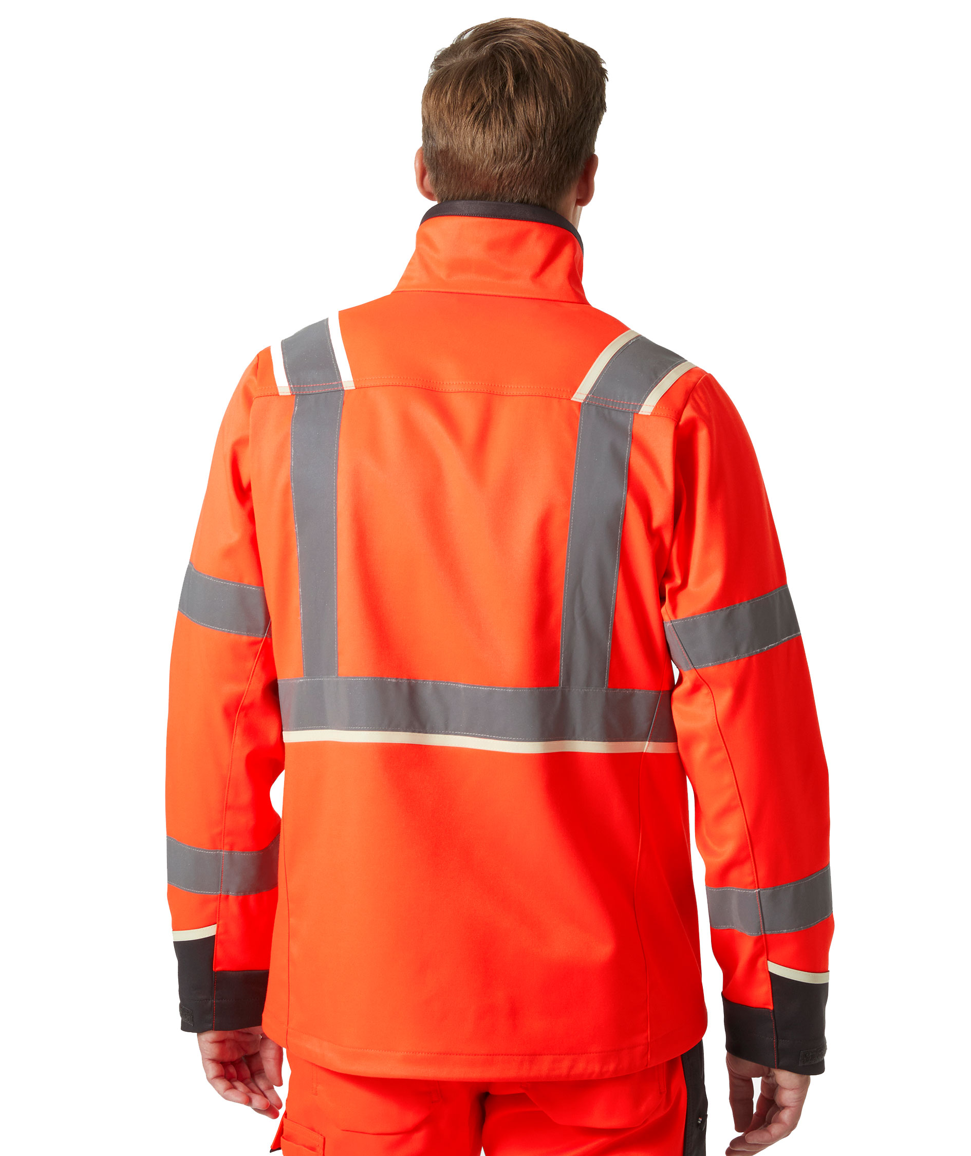 Helly Hansen UC-ME work jacket, Hi-Vis Red/Ebony, large image number 3