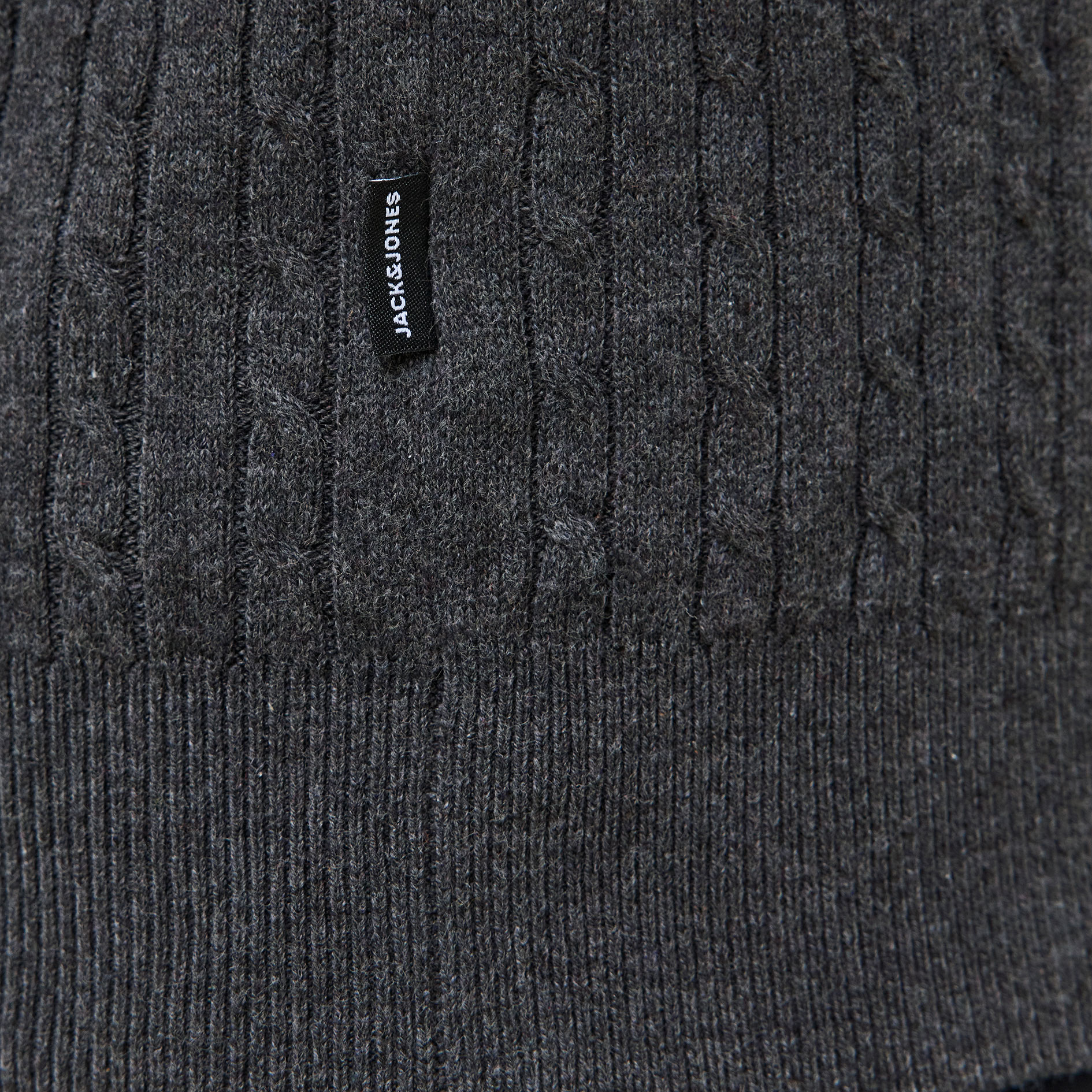 Jack & Jones JJEEMIL knitted pullover, Dark Grey Melange, large image number 6