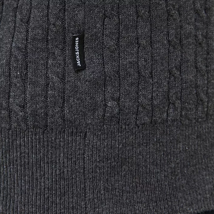 Jack & Jones JJEEMIL striktrøje, Dark Grey Melange, large image number 6