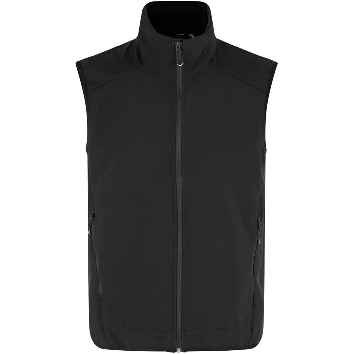 ID functional softshell vest, Black, large image number 0