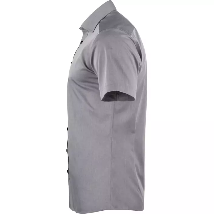 J. Harvest & Frost Twill Yellow Bow 50 Slim fit kortærmet skjorte, Grey, large image number 2