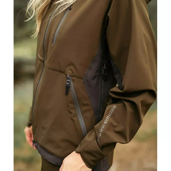 Northern Hunting Toka Jodis women's shell jacket, Green, large image number 7