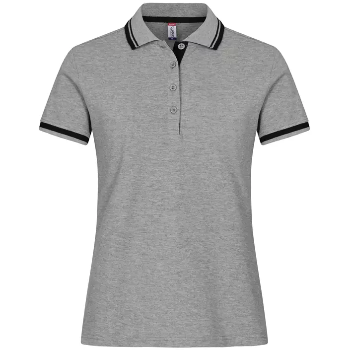 Clique Astoria women's polo shirt, Grey melange, large image number 0