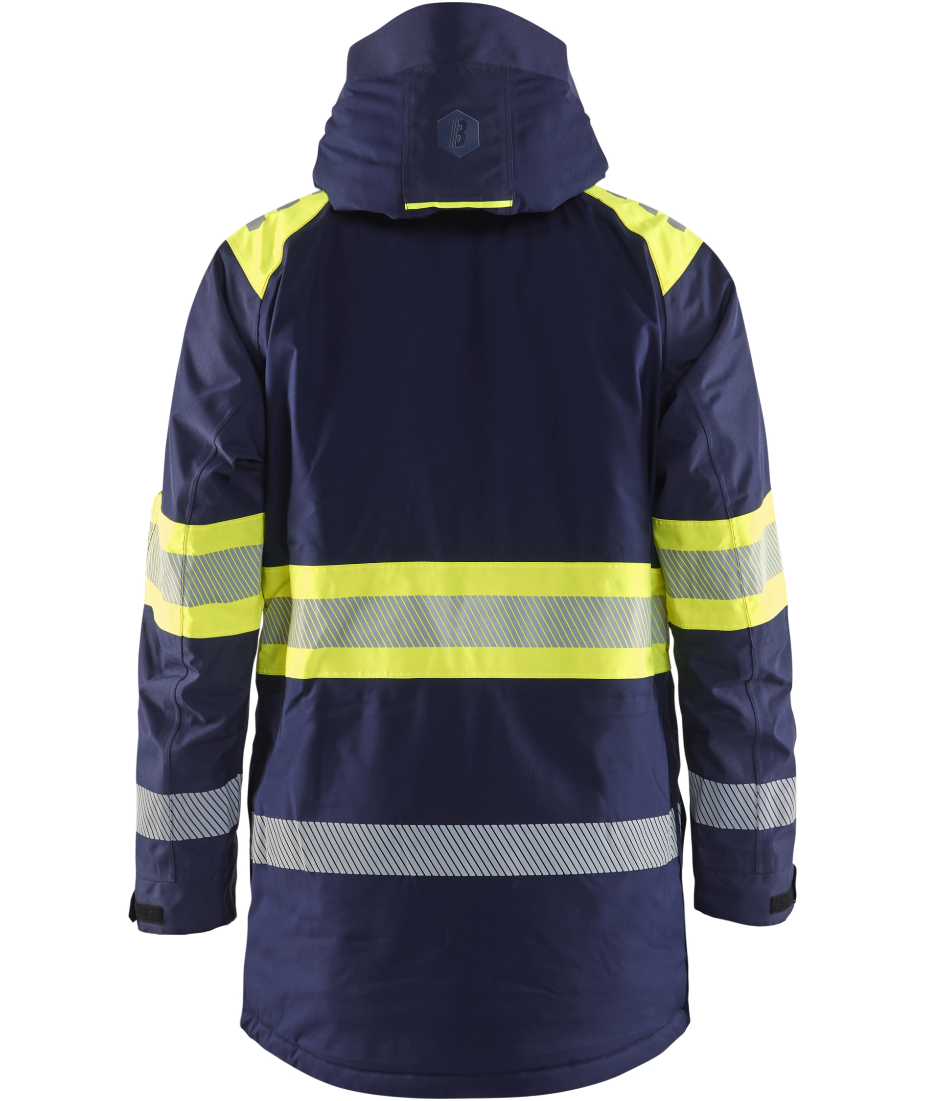 Bl&aring;kl&auml;der winter parka, Marine/Hi-Vis yellow, large image number 2