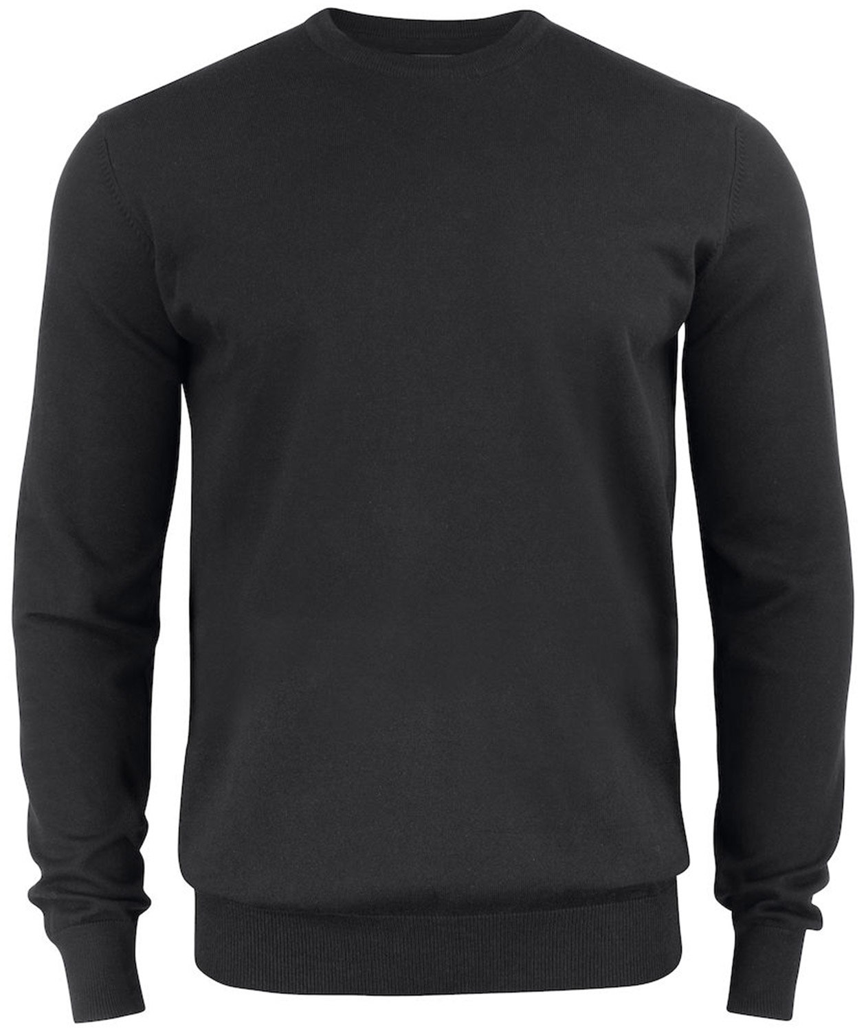 Cutter & Buck Oakville Crewneck, Black, Black, swatch