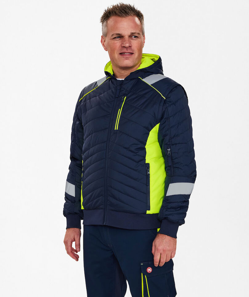 Engel 2-i-1 Cargo jacka, Blue Ink/Gul