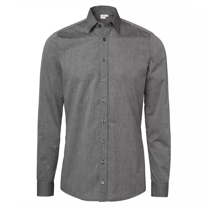 Segers slim fit skjorte, Grafitgrå, large image number 0