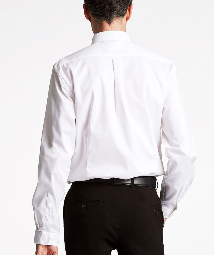 Lindbergh Twill Stretch Slim fit skjorte, Hvit, large image number 3