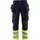 Blåkläder håndverksbukse X1900, Marine/Hi-Vis gul, Marine/Hi-Vis gul, swatch
