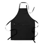 Segers 5986 bib apron, Black