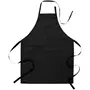 Segers 5986 Latzschürze, Schwarz, Schwarz Segers 5986 Latzschürze, Schwarz