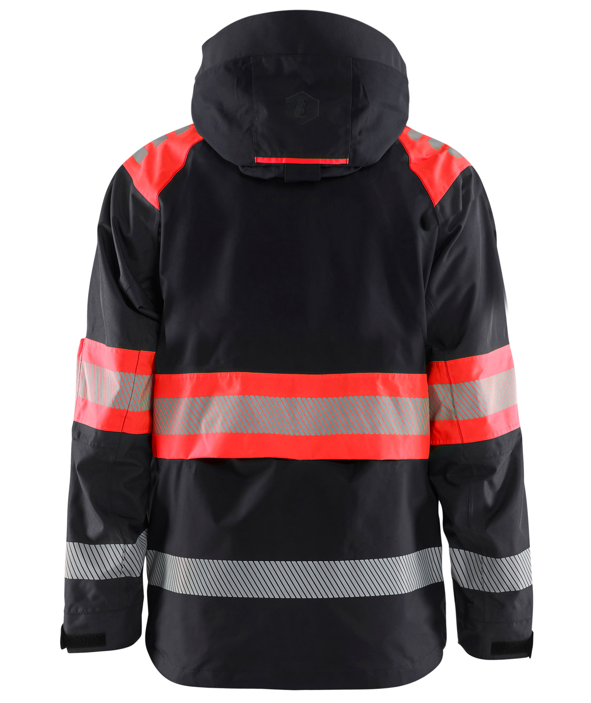 Bl&aring;kl&auml;der Shelljacke, Schwarz/Hi-Vis Rot, large image number 1