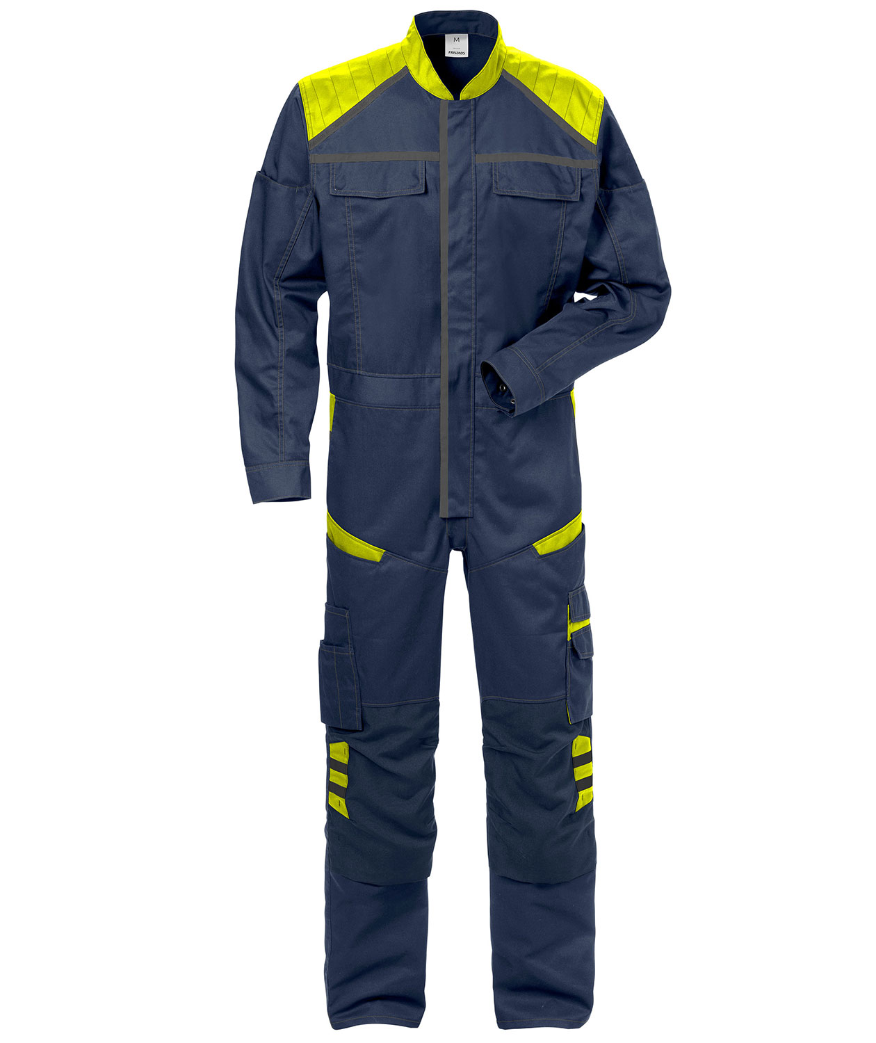 Fristads overall 8555, Marin/Hi-Vis gul, Marin/Hi-Vis gul, swatch