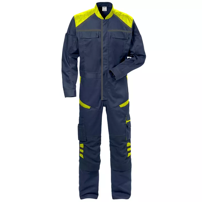 Fristads coverall 8555, Marine/Hi-Vis yellow, large image number 0