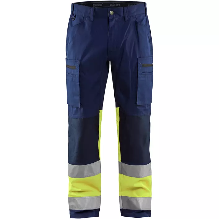 Blåkläder arbeidsbukse, Middels grå/Hi-Vis Oransje, large image number 0