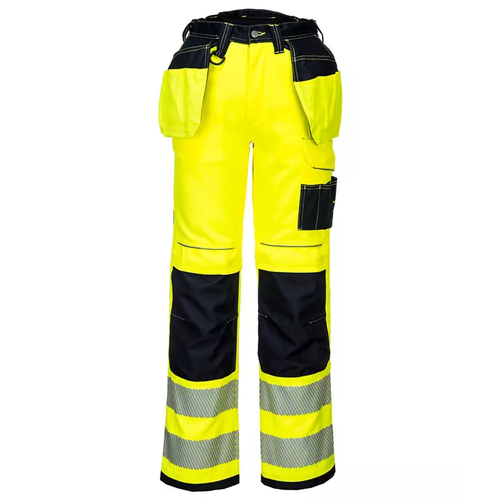 Portwest PW3 craftsmens trousers, Hi-vis Yellow/Black, large image number 0