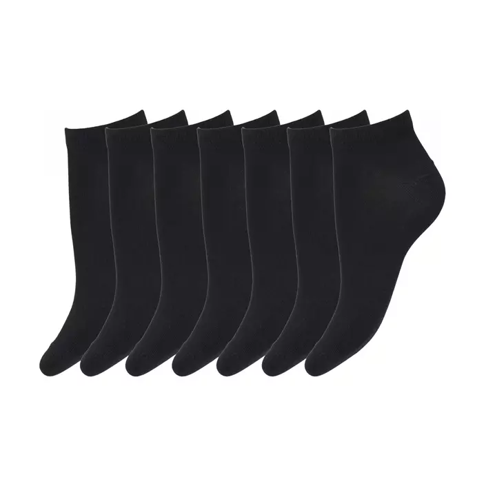 JBS 7-pack Korta bambus strumpor, Svart, large image number 0