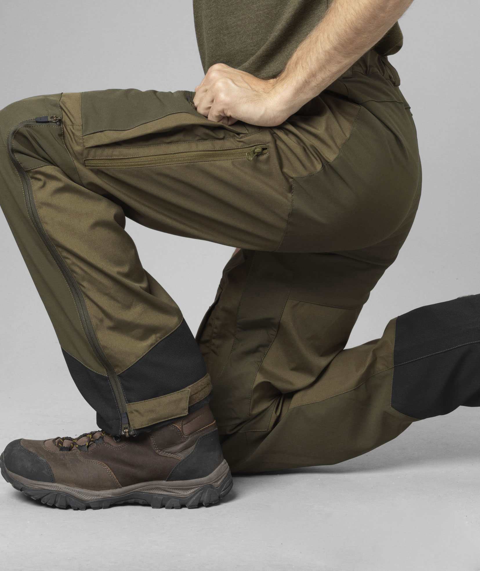 Seeland Hemlock bukser, Military olive/Pine green, large image number 4