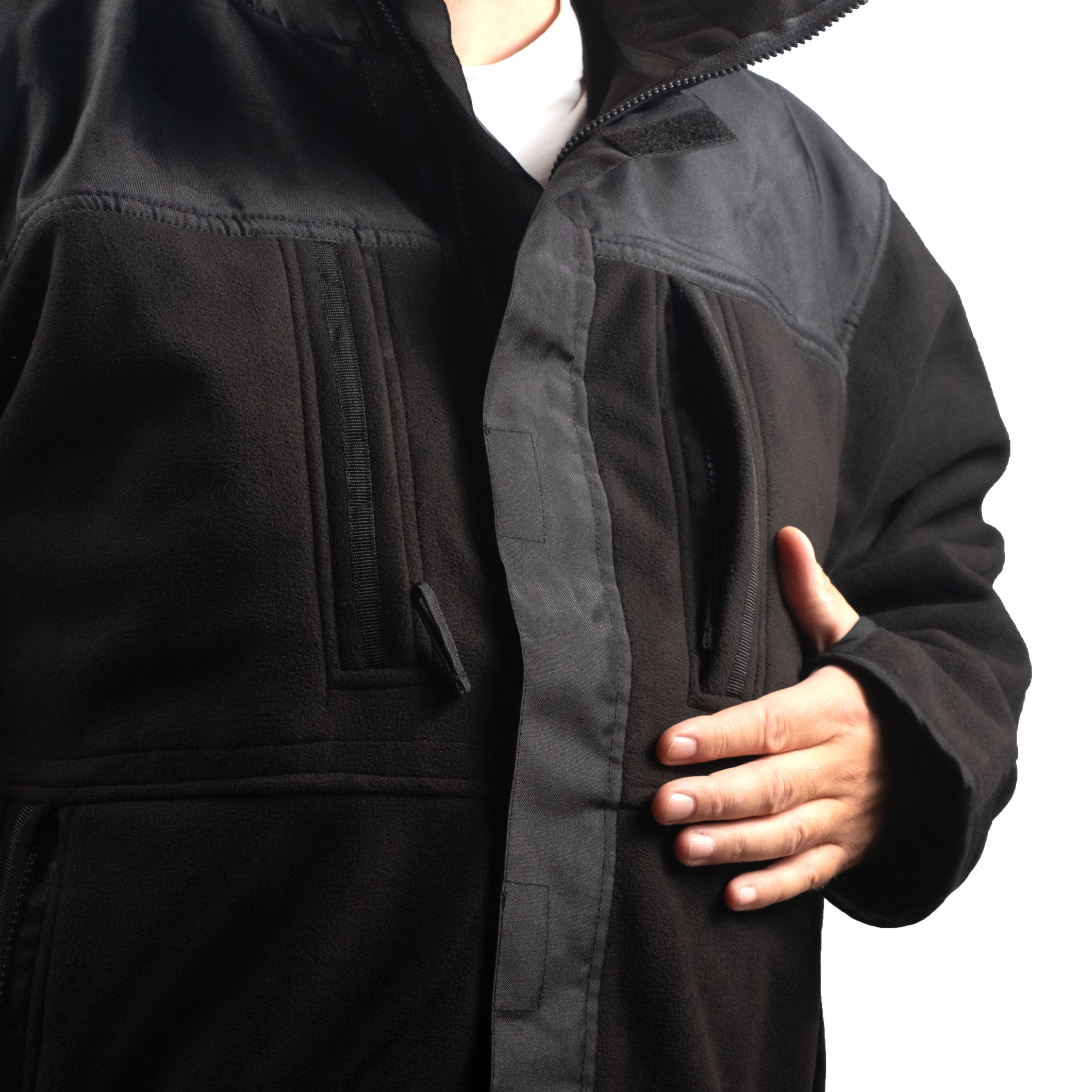 Top Swede fleece jacket 4540, Black, large image number 3