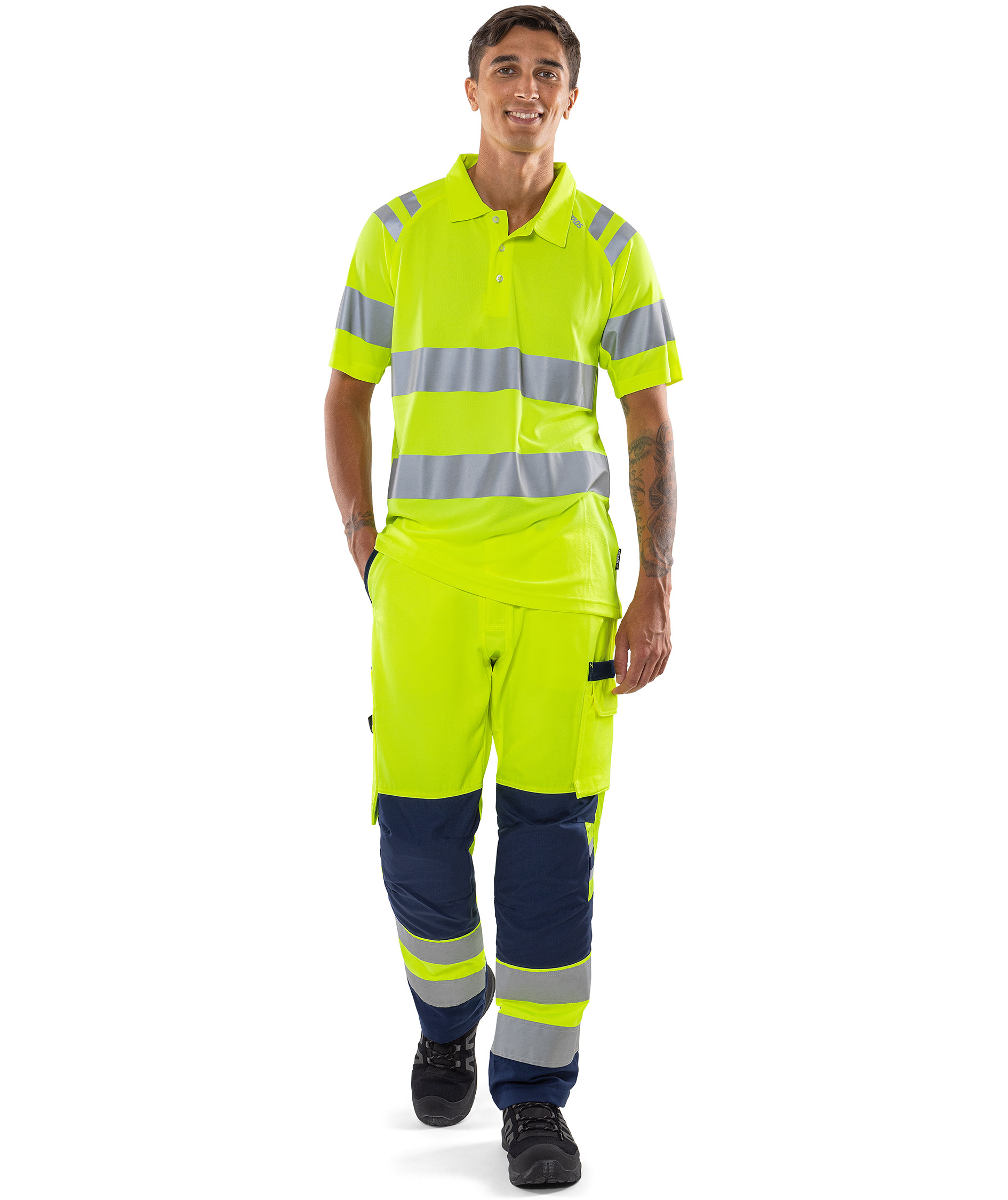 Fristads Poloshirt 7861 GPST, Hi-Vis Gelb, large image number 1