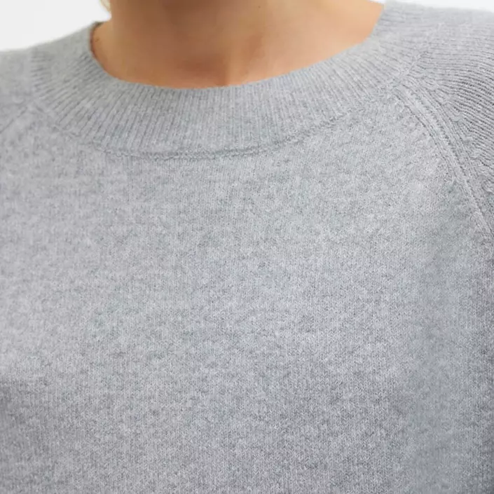 Vero Moda VMDOFFY stickad tröja dam, Light Grey Melange, large image number 4