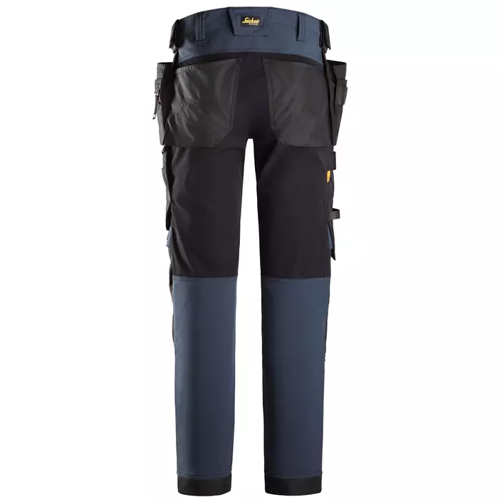 Snickers AllroundWork craftsman trousers 6275 full stretch, Navy/black, large image number 2