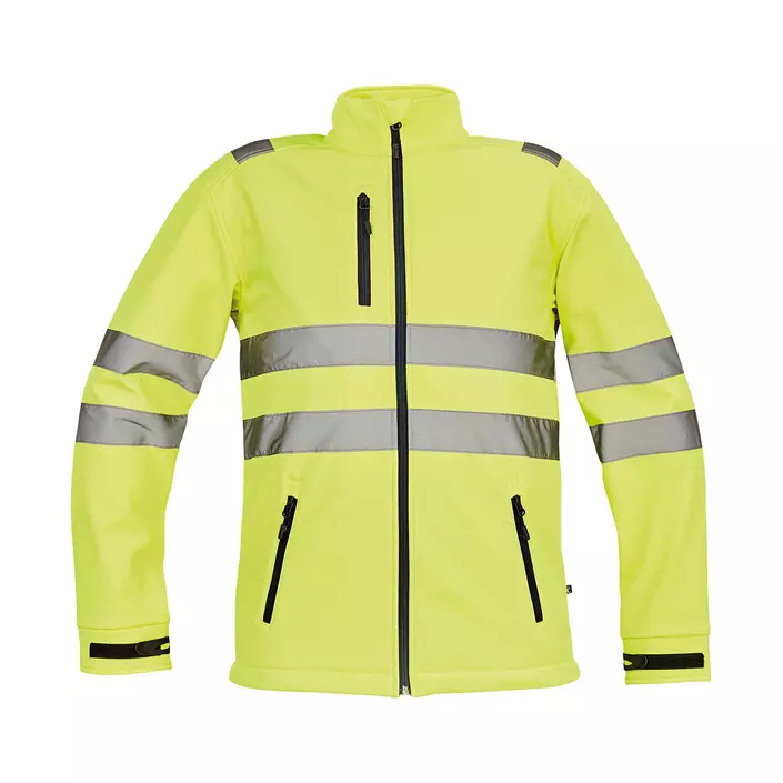 Cerva Murcia softshell jacket, Hi-Vis Yellow, large image number 0