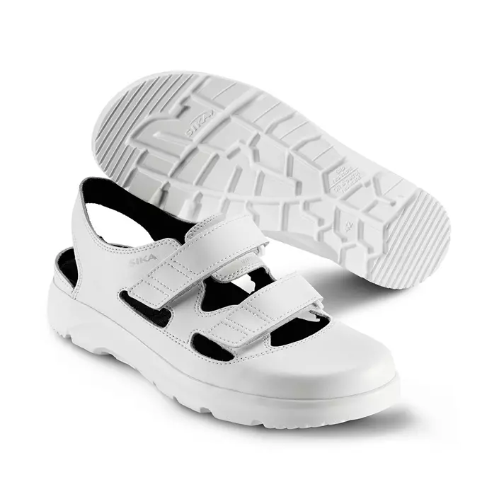 Sika OptimaX work sandals OB, White, large image number 0