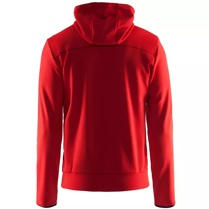 Craft Leisure hoodie med blixtlås, Bright red, large image number 1