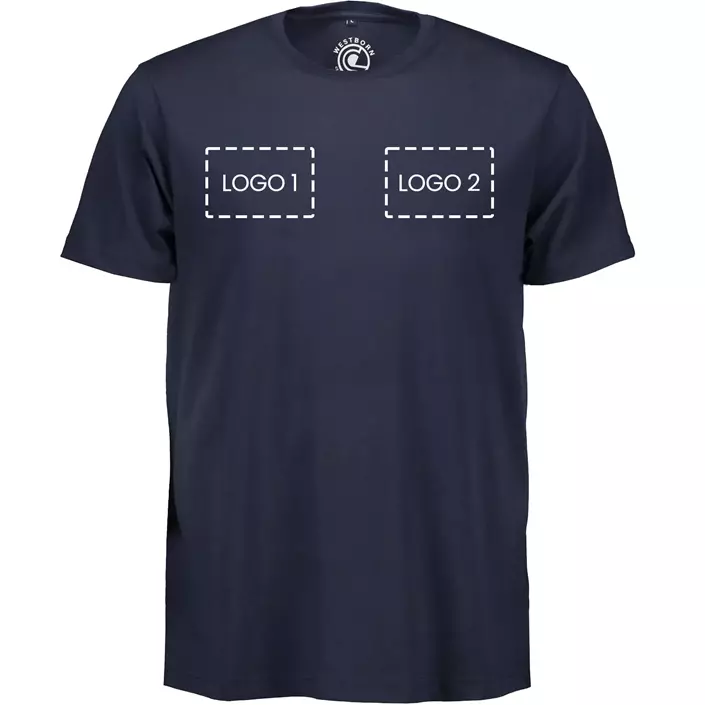 Westborn T-shirt med logotryck, , large image number 1