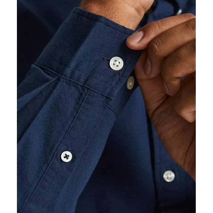 Jack & Jones JJEOXFORD Plus Size Regular Fit shirt, Navy Blazer, large image number 4