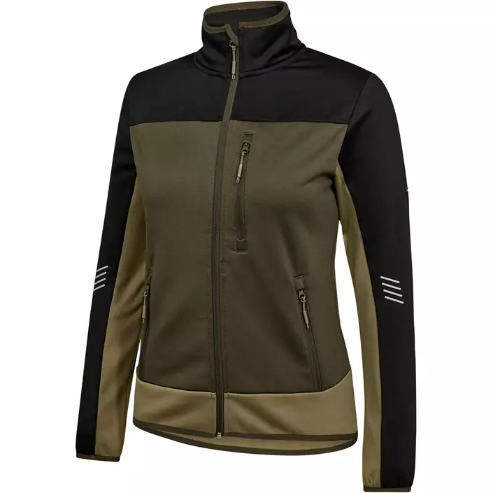 Engel Entire midlayer cardigan dam, Forest Green/Black, large image number 5