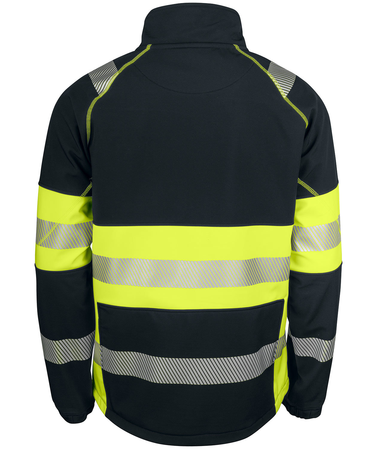 ProJob softshell jacket 6443, Hi-vis Yellow/Black