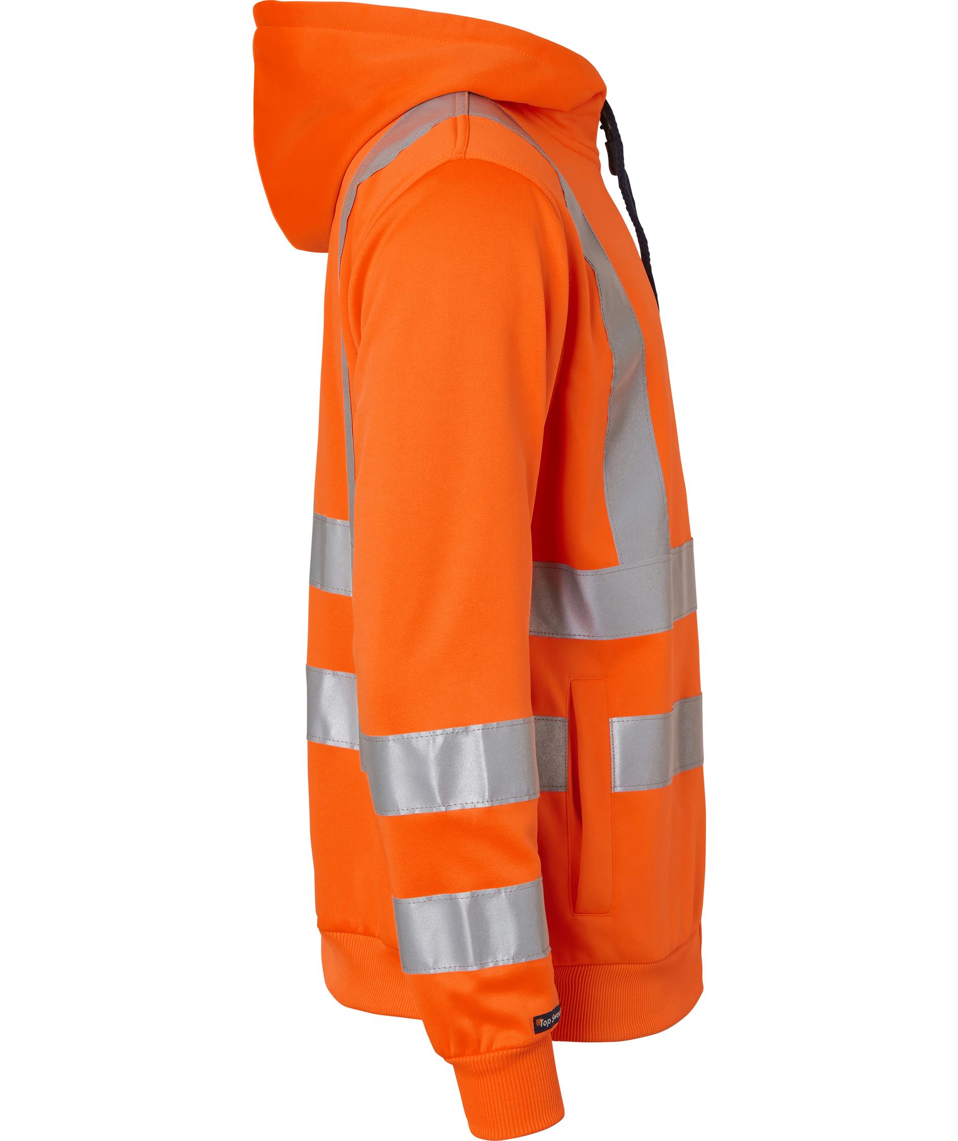 Top Swede hoodie med dragkedja 4429, Varsel Orange, large image number 2