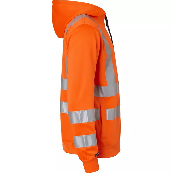Top Swede hoodie med dragkedja 4429, Varsel Orange, large image number 2