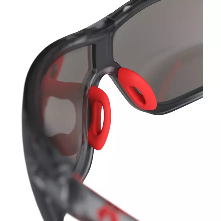 Hellberg Krypton AF/AS sikkerhedsbriller, Rød, Rød, large image number 2