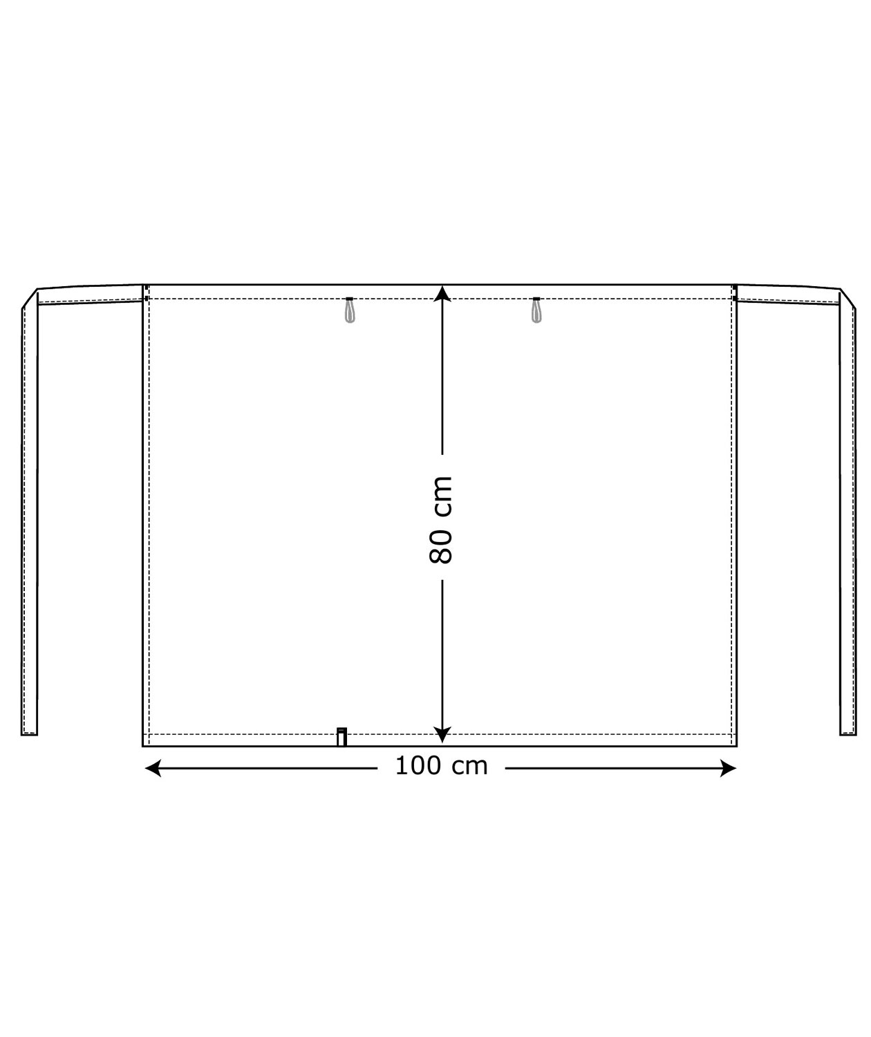 Kentaur long server apron, Blattgr&uuml;n