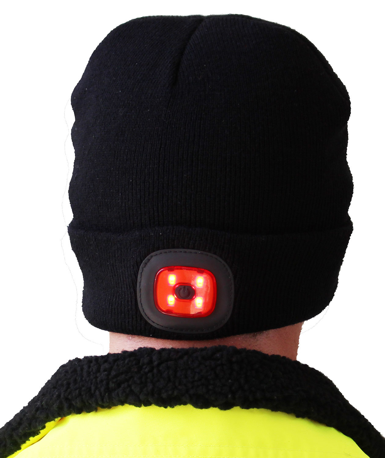 Portwest Twin LED knitted beanie with lights on the front and back, Black, large image number 3