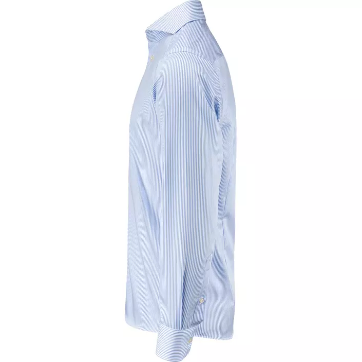 J. Harvest & Frost Twill Yellow Bow 50 slim fit skjorte, Sky Blue/Stripe, large image number 2