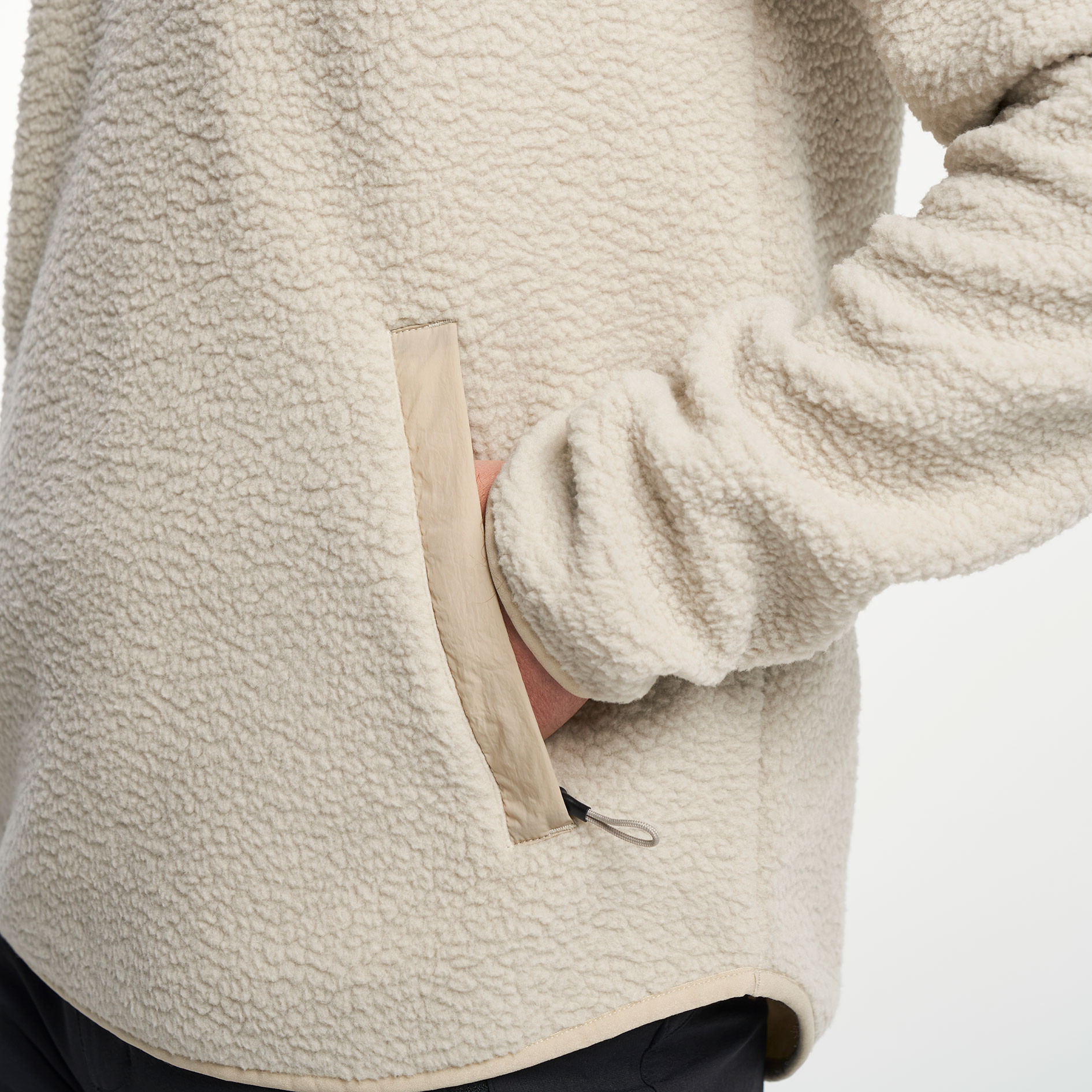 Tenson Yoke pile fleece Halfzip, Sand, large image number 6