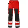Fristads work trousers 2026, Hi-vis Red/Black
