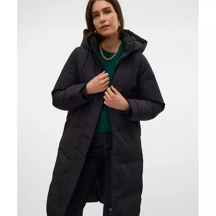 Vero Moda VMLEONIEANNE lång dunjacka dam, Black, large image number 4