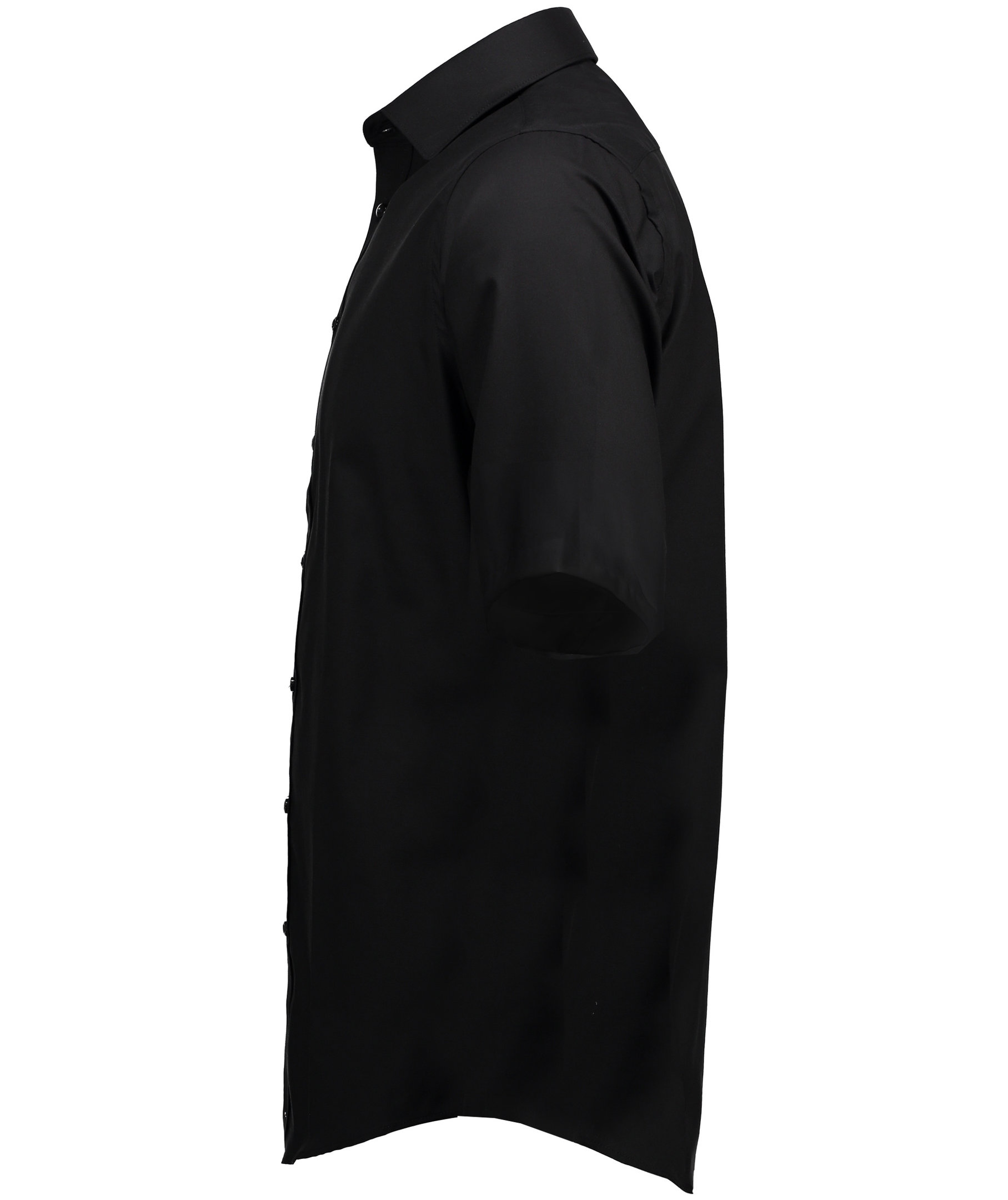 Seven Seas modern fit Fine Twill kort&aelig;rmet skjorte, Sort, large image number 3