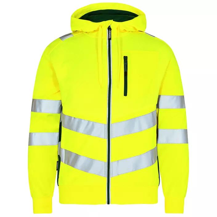 Engel Safety hoodie, Varsel Gul/Grön, large image number 0