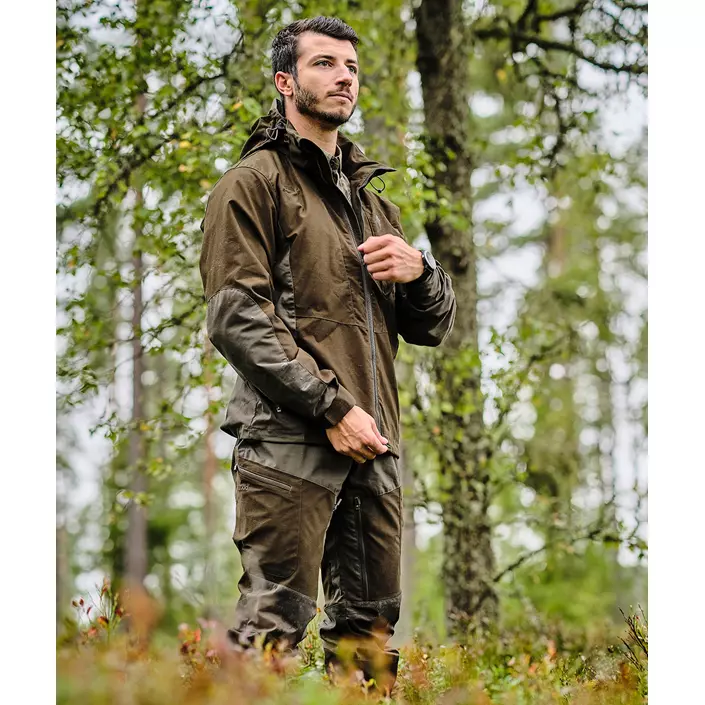 Pinewood Furudal Tracking jakke, Mossgreen/ Dark Mossgreen, large image number 8