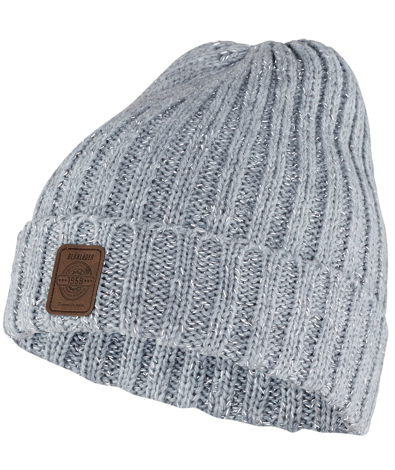 Bl&aring;kl&auml;der varsel stickad m&ouml;ssa