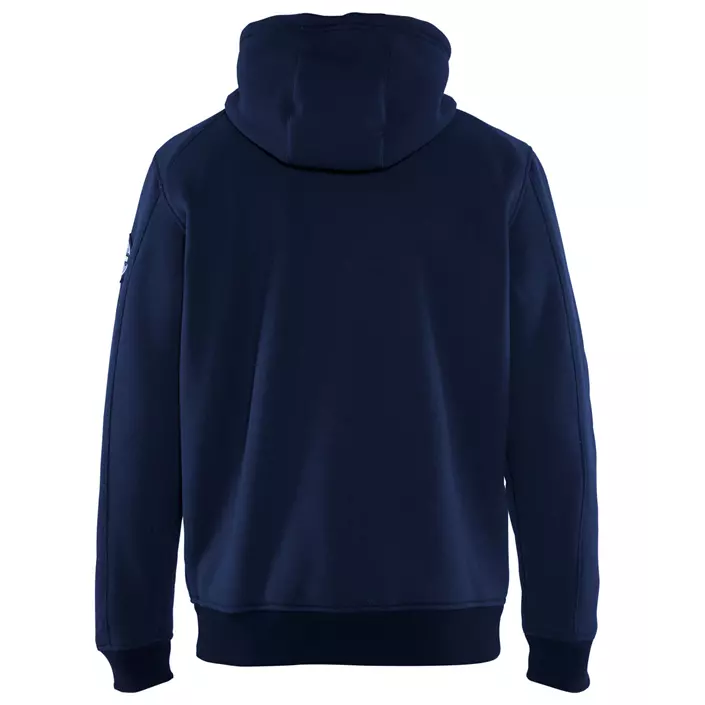 Blåkläder hoodie med piléfoder, Marinblå, large image number 1