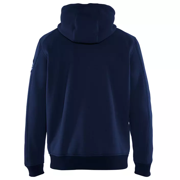 Blåkläder hoodie med piléfoder, Marinblå, large image number 1