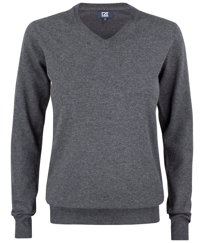 Cutter & Buck Oakville dame striktr&oslash;je, Antracitgr&aring;, Antracitgr&aring;, swatch