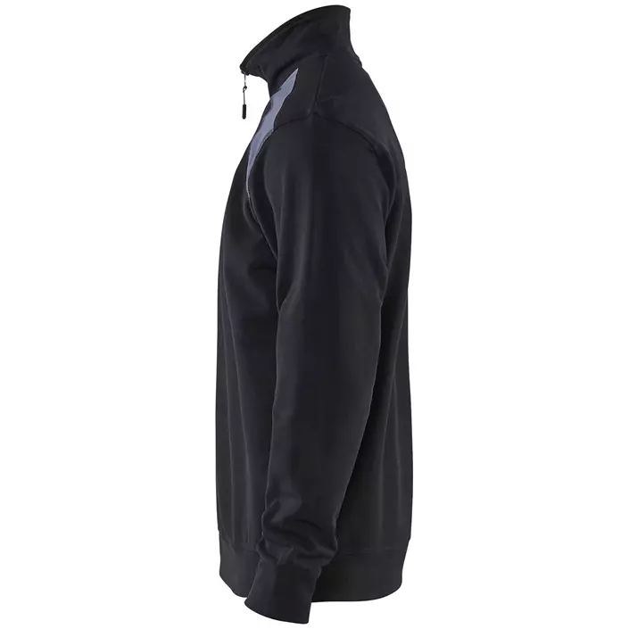 Blåkläder Unite Half-Zip sweatshirt, Black/Grey, large image number 3